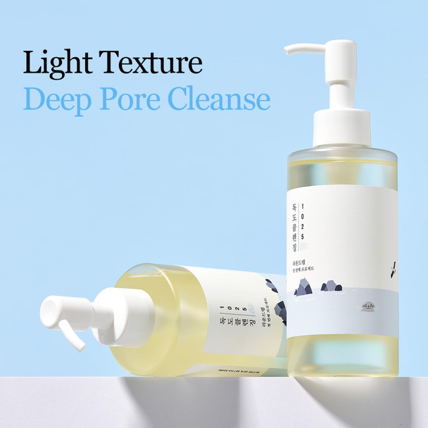 Round Lab 1025 Dokdo Cleansing Oil 6.76 Fl Oz Lightweight Oil Cleanser For Face Makeup Remover For Sensitive Skin Blackhead And Pore Cleansing Easy To Wash Off No Oily Residue Korean Skin Care