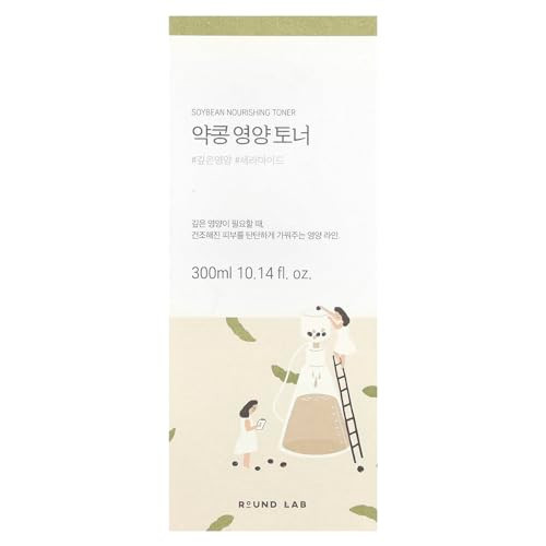 Round Lab Soybean Nourishing Toner (Unscented) | Rejuvenating & Nourishing Toner With Deep Nutrition Hydration Locking And Unscented For Sensitive Skin (10.1Fl.Oz)