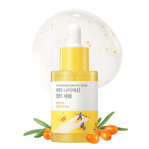 Round Lab Vita Niacinamide Dark Spot Serum 1.01 Fl Oz Radiance-Boosting And Dark Spot Correcting Face Serum With Vitamin C Improves Uneven Skin Tone And Enhances Skin Clarity Korean Skincare