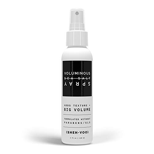 Shehvoo Sea Salt Spray - Voluminous Texturizing Spray - Uv + Heat Protection - Paraben & Sls Free (4 Fl Oz)