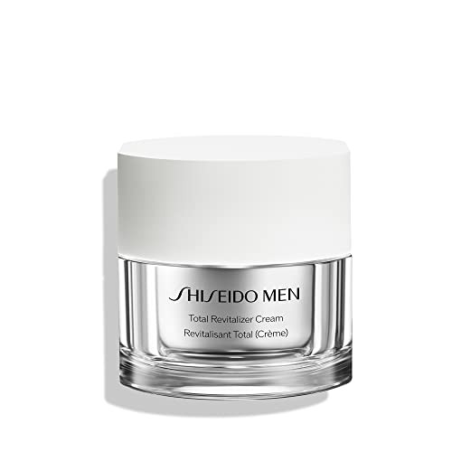 Shiseido Men Total Revitalizer Cream - 50 Ml - Anti-Aging Moisturizer - Addresses Five Skin Aging Concerns For Men - Non-Comedogenic - Ideal For Normal To Dry Skin Types