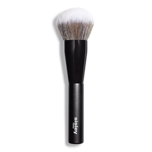 Sisley Paris Powder Brush - Easy Application Of Loose Compact Makeup - Wavy Synthetic Soft Bristles - Delivers Natural To Full Coverage