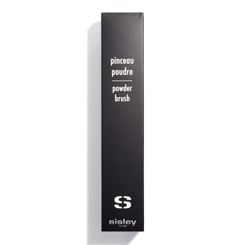 Sisley Paris Powder Brush - Easy Application Of Loose Compact Makeup - Wavy Synthetic Soft Bristles - Delivers Natural To Full Coverage