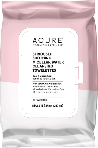 ACURE Soothing Micellar Water Cleansing 30 Towelette(s)