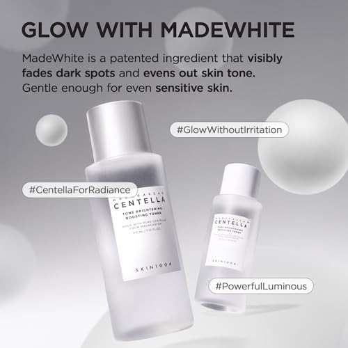 Skin1004 Tone Balancing Boosting Toner Korean Face Toner For Uneven Skin Tone Centella Toner With Niacinamide & Madewhite Gentle Exfoliating Radiant Skin Korean Skin Care 7.10 Fl.Oz / 210Ml