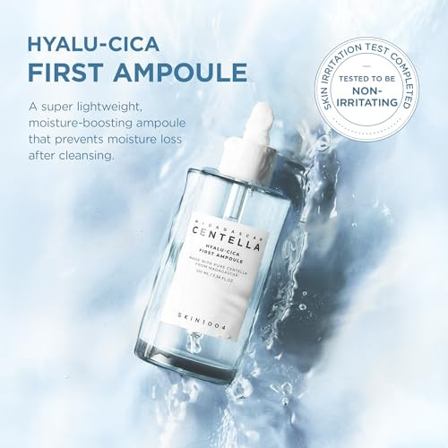 Skin1004 Hyalu-Cica First Ampoule Korean Serum For Face With Hyaluronic Acid & Centella Facial Ampoule Serum For Deep Moisture Lightweight Centella Ampoule Korean Skin Care 1.69 Fl.Oz /50Ml