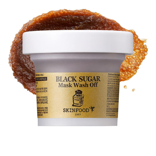 Skinfood Black Sugar Mask Wash Off Exfoliator 3.53 Ounce