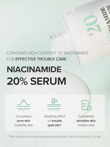 Skinfood Lemongrass Niacinamide 20% Serum Korean Skincare Facial Serum For Oily & Sensitive Skin Sebum Control Moisture Balance 50Ml / 1.69 Fl.Oz