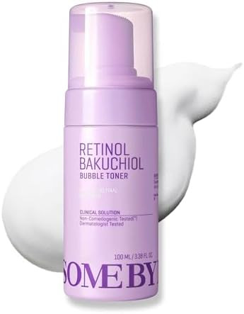 Some By Mi Retinol Bakuchiol Bubble Toner 3.4Oz 100Ml Korean Retinol Face Toner For Skin Hydration Radiance & Calming Care With Hyaluronic Acid Centella & Niacinamide Korean Skin Care