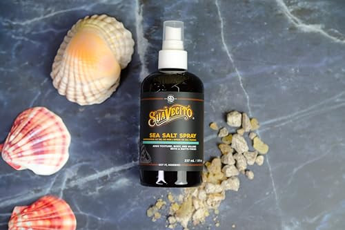 Suavecito Sea Salt Spray - Natural Hair Volume And Texture With Light Flexible Hold For Men Alcohol & Paraben-Free 8 Oz