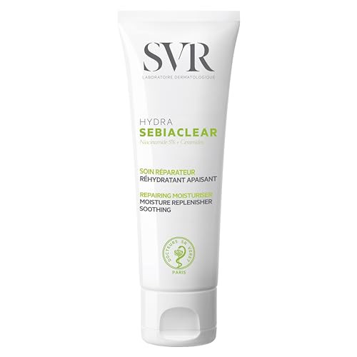 Svr - Sebiaclear Hydra - Daily Moisturizer With Hyaluronic Acid & Niacinamide - For Oily Dehydrated Sensitive Skin - 48-Hour Hydration - Matte-Effect Finish - Non-Comedogenic - Natural Ingredients