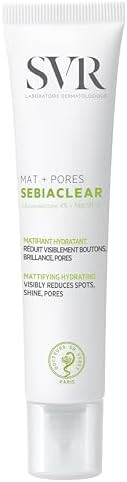 Svr - Sebiaclear Mat + Pores - Oil-Free Daily Matte Moisturizer With Salicylic Acid & Niacinamide - For Oily Combination And Sensitive Skin - Reduces Visible Pores - Dermatologically Tested 40Ml