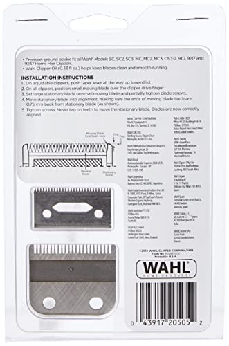 Wahl Combo Clipper #1045 Blade Set & .33Oz Oil
