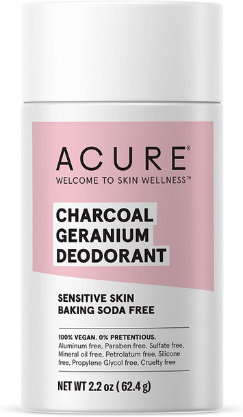 ACURE Deodorant Geranium & Charcoal 62g