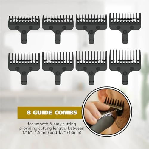 Wahl 3024497Commando Cordless Rechargeable Manscaper Wet/Dry Trimmer - Body Groomer For Men Black