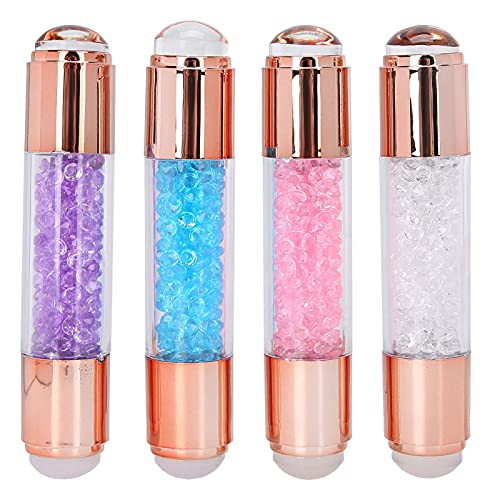 Yuyte 4Sets Dual Ended Nail Stamper Kit Manicure Art Stampers Silicone Stamp Pens Double Ended W/Nail Seal Plate For Home Nail Salon Manicure Tools Diy Nail Art Designs