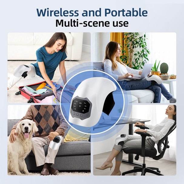 hailicare Electric Knee Massager Infrared Wireless Airbag Vibrating Leg Massager Heating Knee Pads Knee Joint Massager