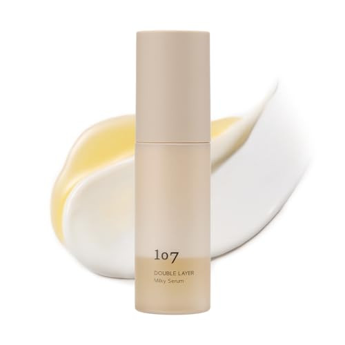 107 Double Layer Milky Serum 50Ml / 1.69 Fl. Oz Ginseng Exosomes 7-Year Aged Vinegar 9-Type Hyaluronic Acid For Radaint Supple Skin