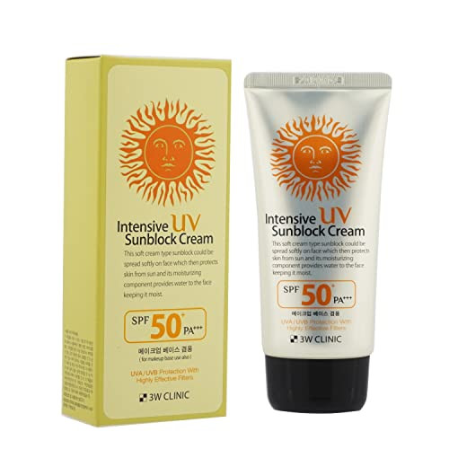 Dodo 3W Clinic Intensive Uv Sunblock Cream Spf50+/Pa+++ 70Ml