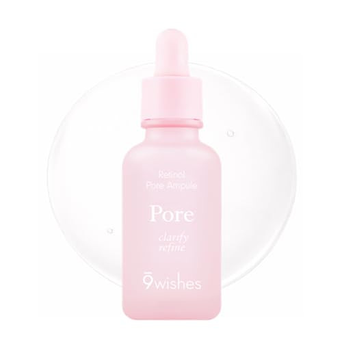 9 Wishes 9Wishes Retinol Pore Ampule Korean Serum Ampoule For Pore Tightening With Retinol & Bakuchiol Fragrance- Sensitive Skin Friendly 30 Ml / 1.01 Fl. Oz