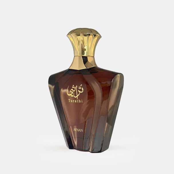 Afnan Turathi Brown Eau De Parfum Spray For Men 3 Ounce
