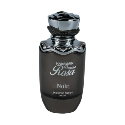 Al Haramain Vergine Rosa Noir - Perfumes For Women - Women Perfume With Rose Bergamot Jasmine And Cinnamon Notes - 3.33 Oz Extrait De Parfum Spray