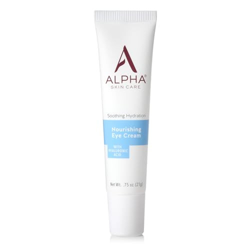 Alpha Skin Care Nourishing Eye Cream With Hyaluronic Acid Anti-Aging Formula Soothing Hydration Reduces The Appearance Of Lines & Wrinkles For All Skin Types 0.75 Oz