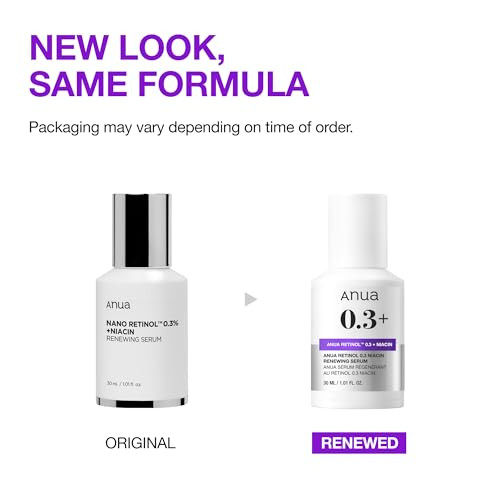 Anua Retinol Serum For Smooth & Renewed Skin 0.3% Retinol 5% Niacinamide Hydration & Glass Skin Gentle For Beginners Korean Skincare 1.01 Fl Oz