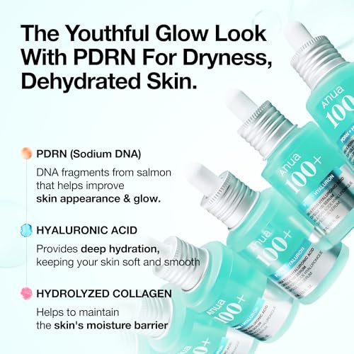 Anua Pdrn Hyaluronic Acid Capsule 100 Serum Radiant Face Serum Salmon Dna Hyaluronic Acid Hydration Moisture Plumping Effect Lightweight Glass Skin Korean Skincare 1.01 Fl. Oz