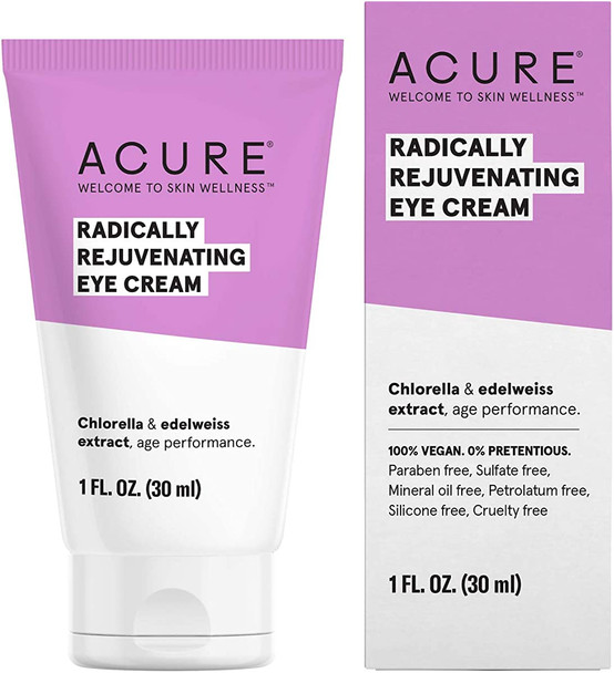 Acure Organics, Eye Cream, Chlorella + Edelweiss Stem Cell, 1 Fl Oz (30 Ml)