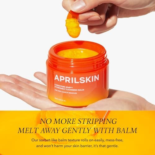 Aprilskin Double Cleansing Duo With Pore Brush: Aprilskin Carrotene Ipmp Hydromelt Cleansing Balm Pink Aloe Facial Polish Cleanser And Pore Caring Facial Silicone Brush