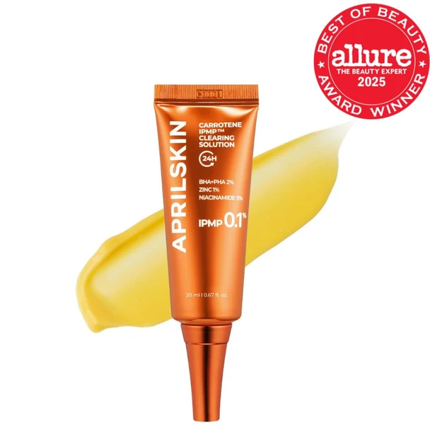 Aprilskin Carrotene Ipmp Clearing Solution Quickly Soothes Troubled Areas And Helps Clear Blemishes Formulated With Bha Aha Niacinamide & Zinc Oxide Vegan Cruelty- (0.67Fl.Oz.)