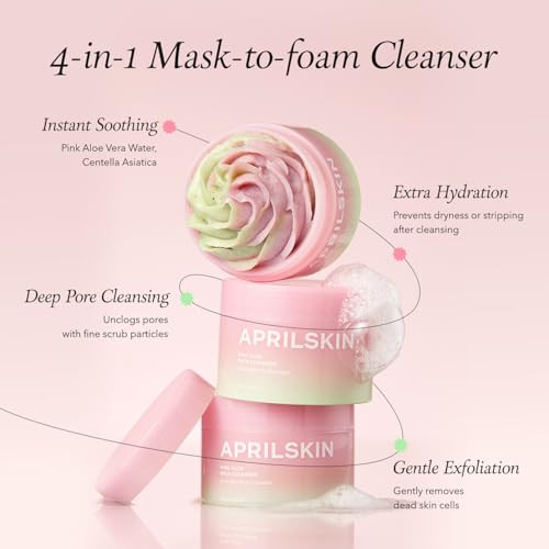 Aprilskin Pink Aloe Facial Polish Cleanser With Vita Toner And Mucin Serum