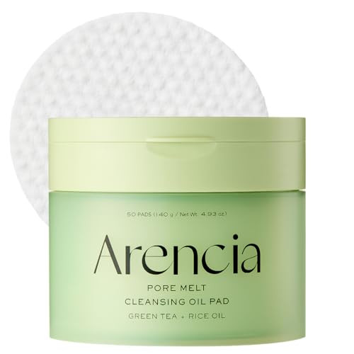 Arencia Pore Melt Cleansing Oil Pad Easy Makeup Removing With Cleansing Wipes With Green Tea Rice Ceramide 50 Pads