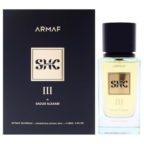 Armaf Shk Iii By Saoud Al Kaabi Extrait De Parfum For Him 100Ml Long Lasting Fragrance Luxury Signature Scent Chypre Floral Men S Perfume With Bergamot Lily & Patchouli