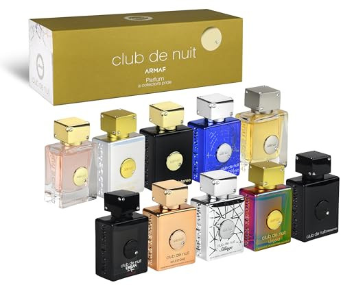 Armaf Club De Nuit Parfum Mini 10 Piece 0.17 Oz Each - Club De Nuit Intense Man Sillage Urban Man Elixir Iconic Club De Nuit Women Milestone Untold Imperiale For Men & Women