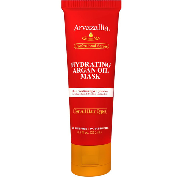 Arvazallia Hydrating Argan Oil Hair Mask And Fortifying Protein Hair Mask Bundle - The Best Hair Mask Combo For Dry Or Damaged Hair