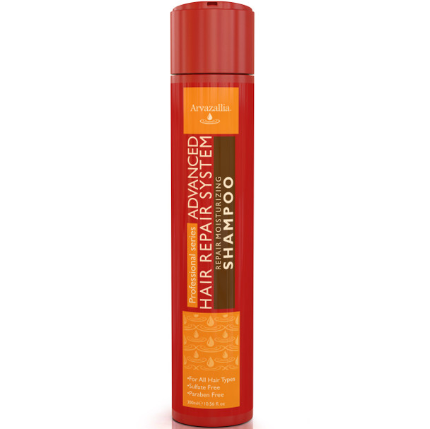 Arvazallia Advanced Hair Repair Moisturizing Sulfate- Shampoo With Argan Oil And Macadamia Oil For Dry Or Damaged Hair