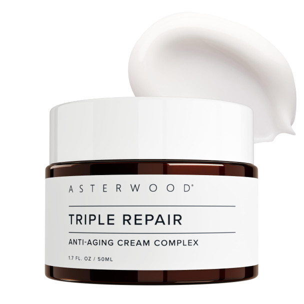 Asterwood Matrixyl 3000 Argireline Peptide Vitamin C Cream - Triple Repair - With Hyaluronic Acid - Anti-Aging Wrinkle Reducing Hydrating - Fragrance- 1.7 Fl Oz