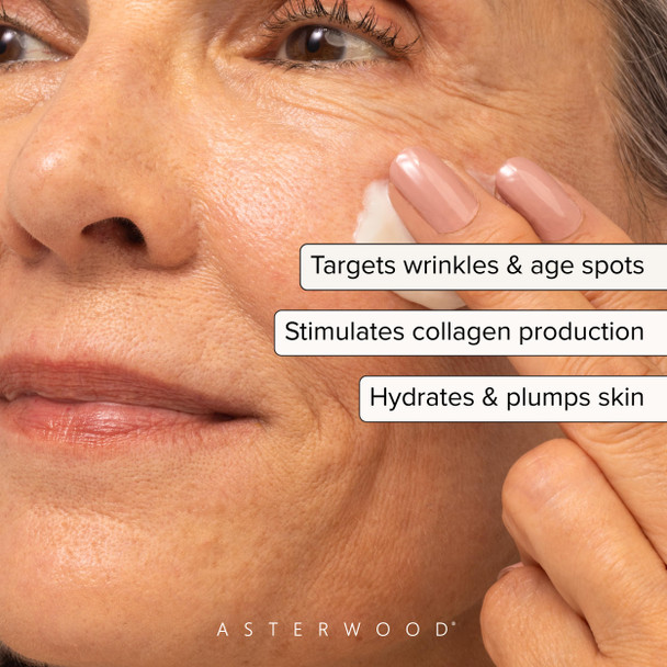 Asterwood Matrixyl 3000 Argireline Peptide Vitamin C Cream - Triple Repair - With Hyaluronic Acid - Anti-Aging Wrinkle Reducing Hydrating - Fragrance- 1.7 Fl Oz