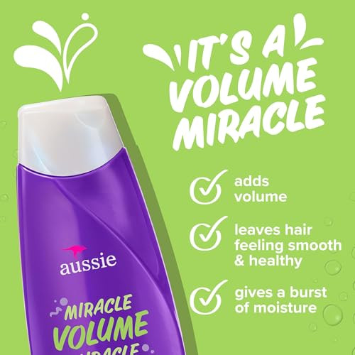Aussie Paraben- Miracle Volume Conditioner For Fine Hair Plum & Bamboo 360Ml (Pack Of 6)