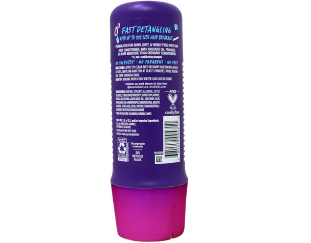Aussie 3 Minute Miracle Moist Detangling Deep Conditioner Treatment With Avocado Oil 8 Fl Oz Paraben And Sulfate