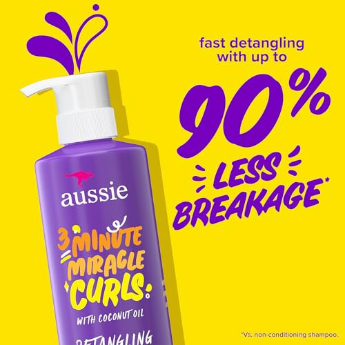 Aussie Miracle Curls: Shampoo Conditioner Deep Conditioner Refresher Gel Detangling Milk Oil Treatment 6-Piece Set