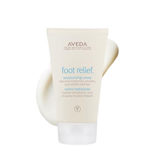 Aveda Foot Relief Moisturizing Creme Exfoliates Softens & Smooths Dry Feet With Jojoba Peppermint Tea Tree Castor Oils 4.2 Fl Oz