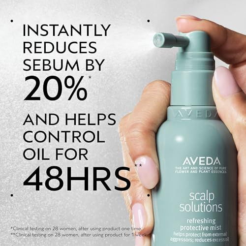 Aveda Scalp Solutions Refreshing Protective Mist Reduces Sebum Helps Control Oil Helps Protect The Scalp Great For Oily Scalp 98% Naturally Derived 3.4 Fl Oz