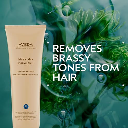 Aveda Blue Malva Color Conditioner Purple Conditioner For Silver Gray Blonde Hair Neutralizes Brassiness Deeply Conditions Hair 96% Naturally Derived 8.5 Fl Oz