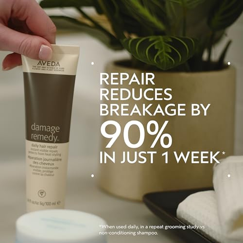 Aveda Damage Remedy Daily Hair Repair Leave-In Treatment For Damaged Hair Detangles Repairs Split Ends Heat Protectant 98% Naturally Derived 3.4 Fl Oz