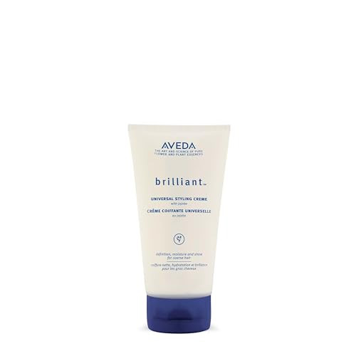 Aveda Brilliant Universal Styling Creme Defines Texture Seals In Moisture Adds Shine For Medium To Thick Curly & Coily Hair Types Jasmine Rose Clove Aroma 5 Fl Oz