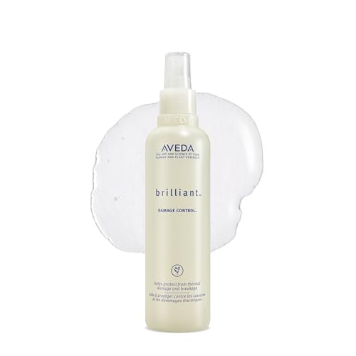 Aveda Brilliant Damage Control Detangling Spray Heat Protection Spray Reduces Damage And Breakage Jasmine Rose Clove Aroma 8.5 Fl Oz