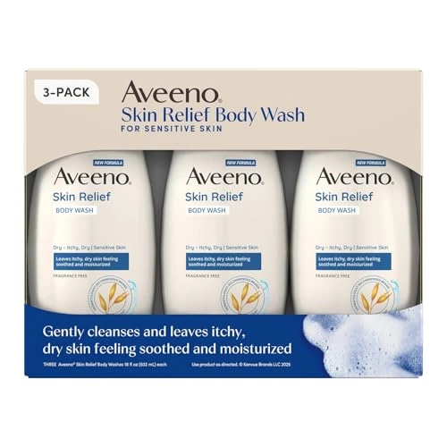 Aveeno Skin Relief Body Wash 18 Fluid Ounce (Pack Of 3)